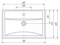 ASB-Woodline Тумба с раковиной Венеция 70 подвесная белая патина серебро – фотография-11